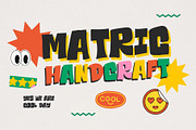 Matric Handcraft, a Sans Serif Font by maghrib (Thumbnail 1 of 4)