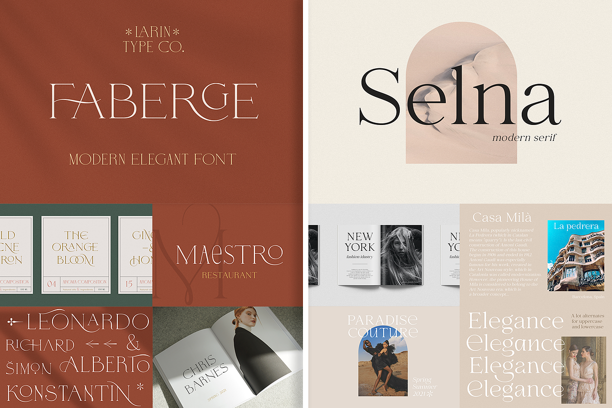 Elegant Serif Font Bundle, a Serif Font by Larin Type Co. (Photo 5 of 15)