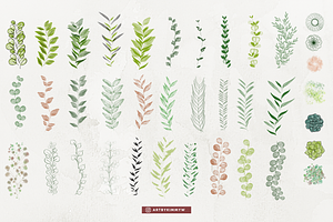 Procreate Garden Leaves Brush Pack