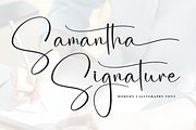 Samantha Signature | Script Font, a Handwritten Font by Scratchones (Thumbnail 1 of 9)