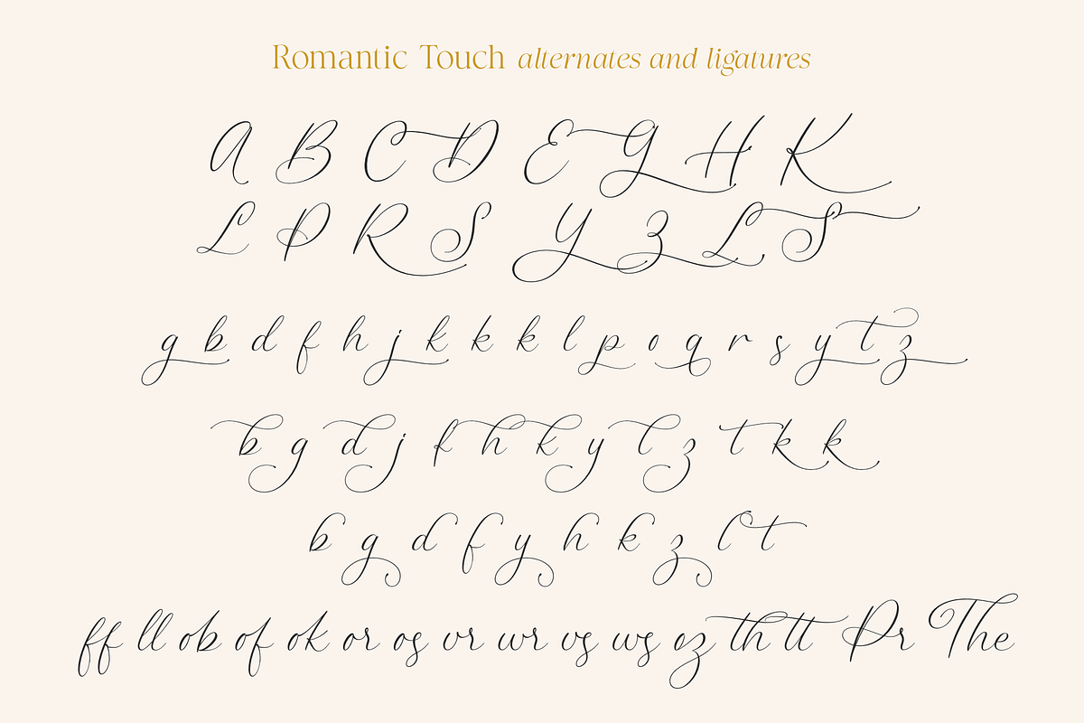 Romantic Touch, a Handwritten Font by Larin Type Co. (Photo 12 of 12)