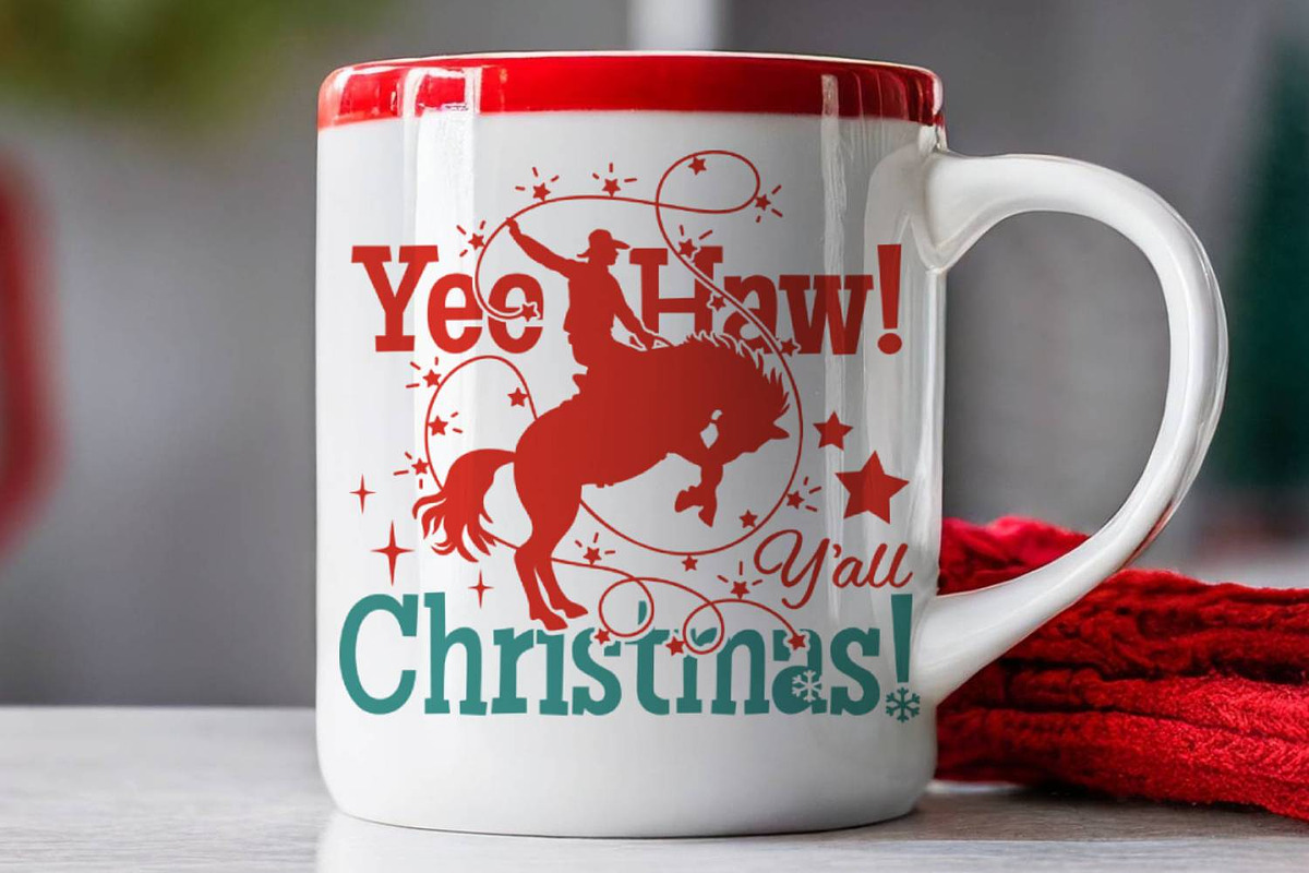 Yee Haw Y’all Christmas Cowboy SVG, a Graphic by TanchaArt (Photo 8 of 11)