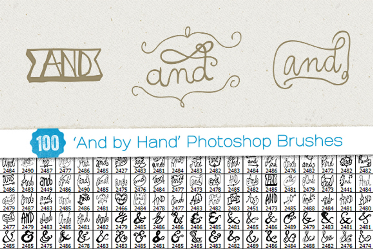 100 And By Hand Ps Brushes