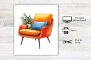 Retro 50s Christmas Clipart, an Illustration by Canvas Craft (Thumbnail 8 of 8)