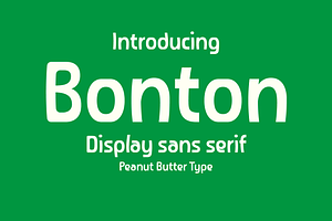 Bonton Display Sans Serif