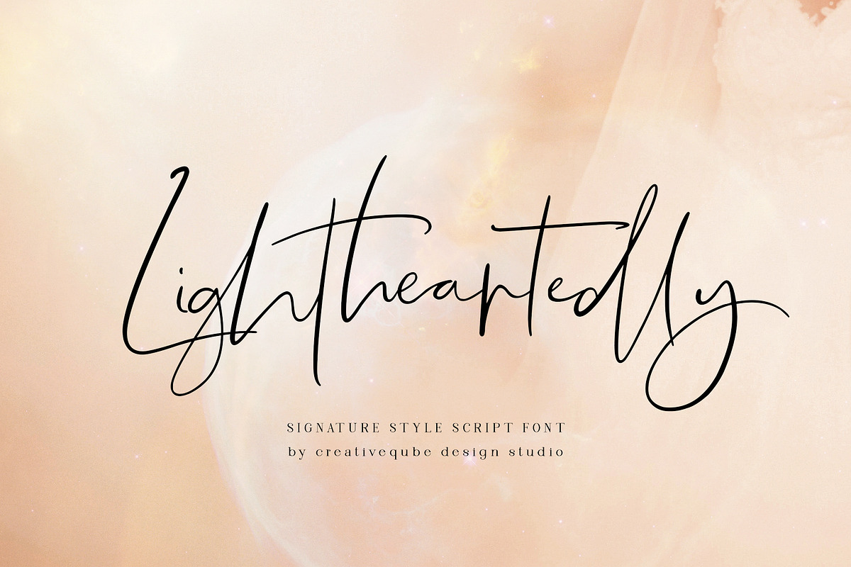 Lightheartedly Signature style font