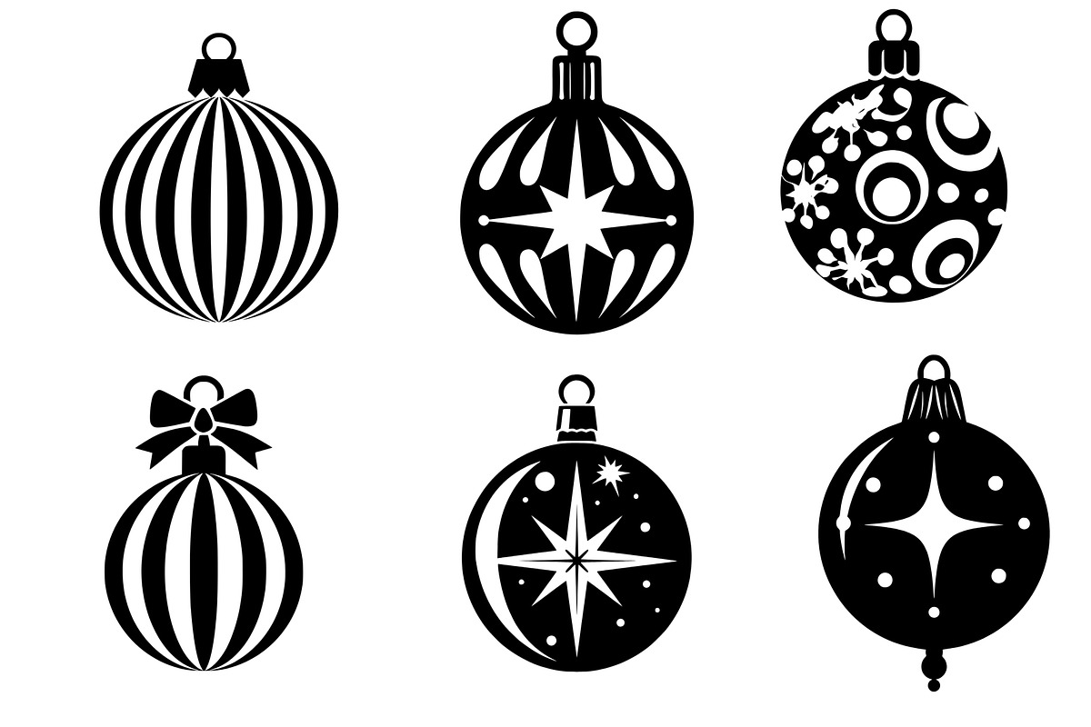 Retro MOD Christmas Baubles, an Object Graphic by Pattern Whimsy (Photo 5 of 5)