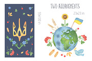 Ukraine symbols, save Ukraine, peace, a Person Illustration by Vivitta (Thumbnail 2 of 3)