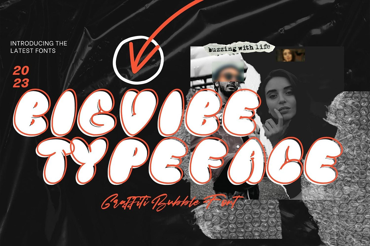 Big Vibe - Display Font, a Font by HeyFonts (Photo 1 of 10)