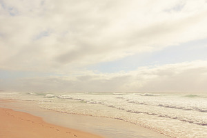 Footprints on Beach
