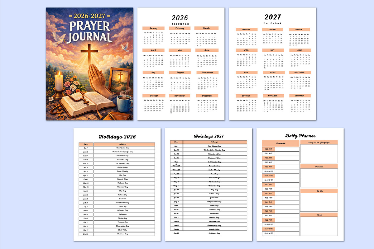 2026–2027 Prayer Journal, a Stationery Template by Shumaya (Photo 2 of 5)