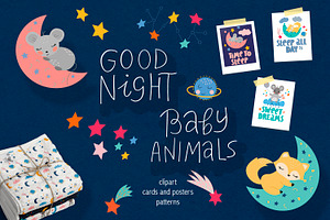 Good night. Baby animals