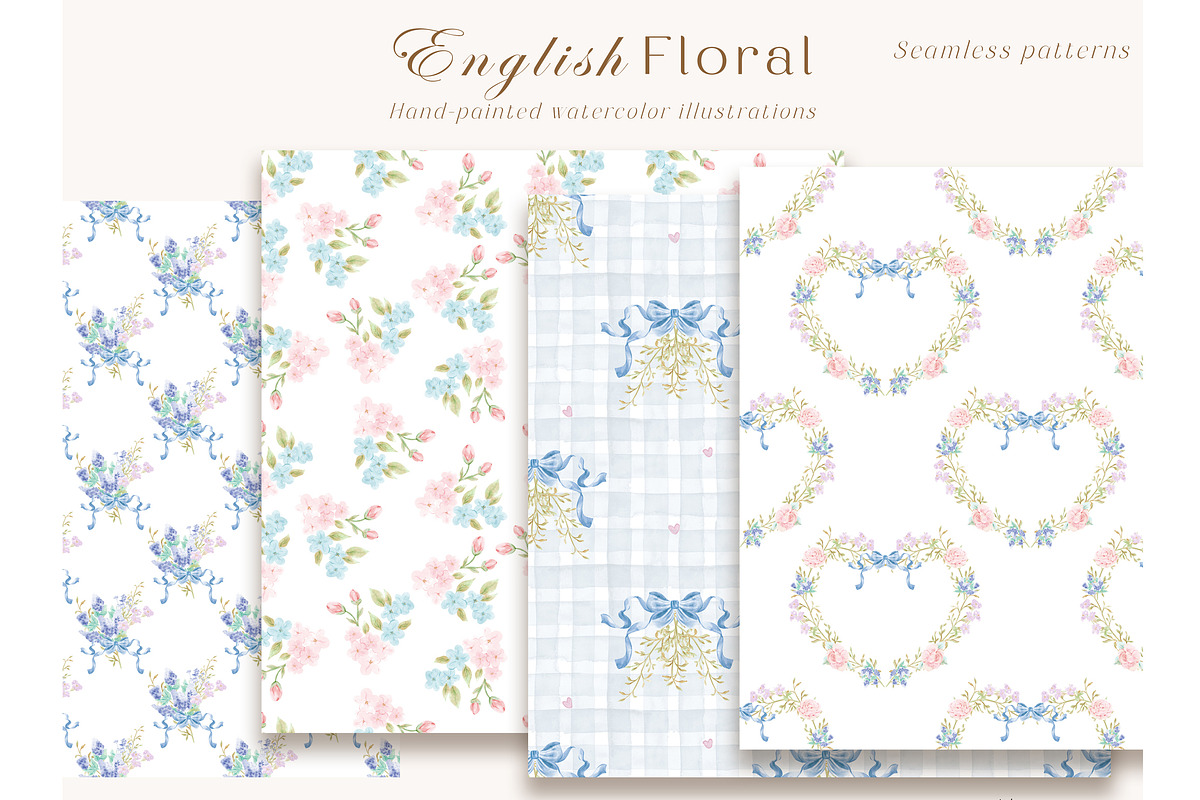 Grandmillennial floral illustrations, an Illustration by TheHappyGiftArt (Photo 5 of 7)