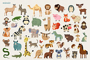 Cute Animals Big Bundle Vector, an Illustration by Hanna's ArtLab (Thumbnail 2 of 5)