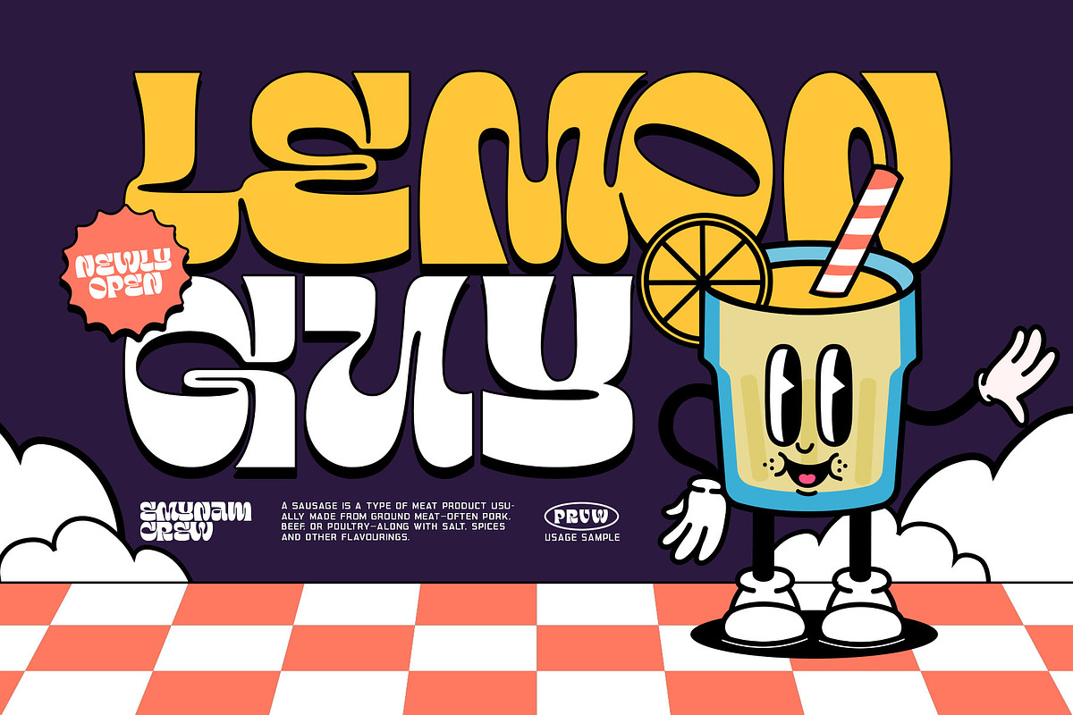 Emynam Crew Typeface, a Sans Serif Font by alit design (Photo 19 of 20)