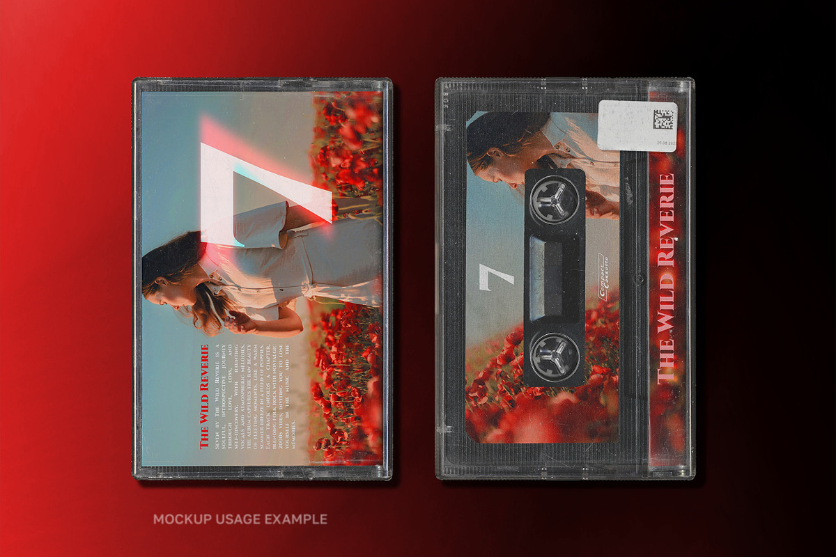 CASSETTE TAPE MOCKUP, a Packaging Mockup by BORT GRAPHIC (Photo 6 of 8)