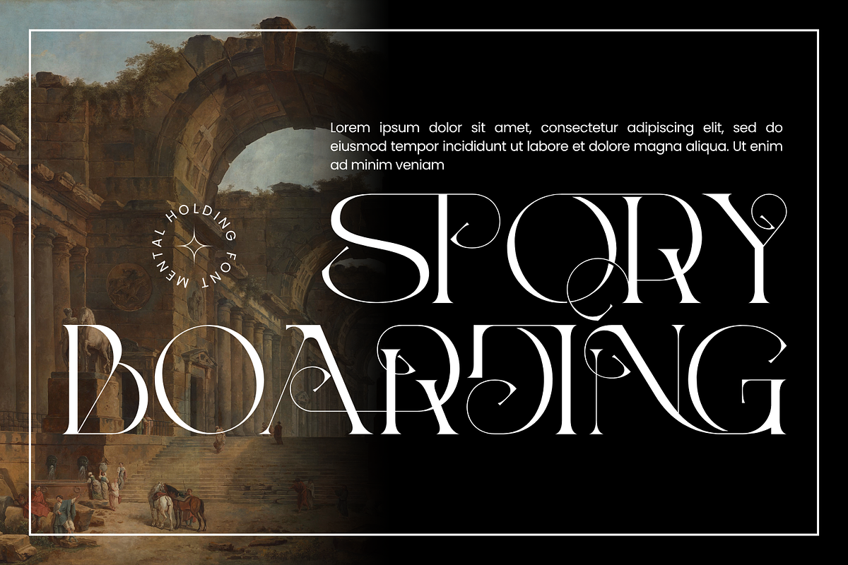 MENTAL HOLDING - ELEGANT FONT, a Serif Font by 177Studio (Photo 4 of 8)