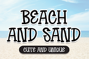Beach And Sand | Script Font, a Script Font by Scratchones (Thumbnail 1 of 7)