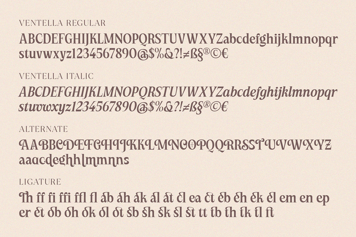 Ventella | Nostalgic Serif, a Serif Font by Kereatype (Photo 11 of 12)