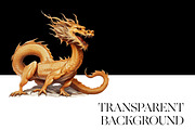 Chinese Dragon Clipart, Dragon PNG, an Animal Illustration by BrushstrokeArtGB (Thumbnail 7 of 9)