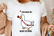 Funny Valentine Goose PNG, an Illustration by Creative Art (Thumbnail 6 of 6)