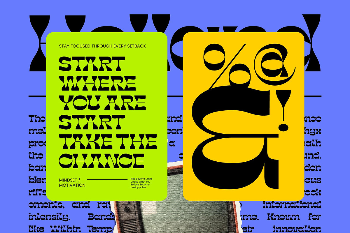 Stay Moosen Psychedelic Display Font, a Sans Serif Font by timelesstype.co (Photo 8 of 10)