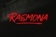 RAEMONA Rough Brush Font, a Handwritten Font by NTC Graphic (Thumbnail 1 of 7)