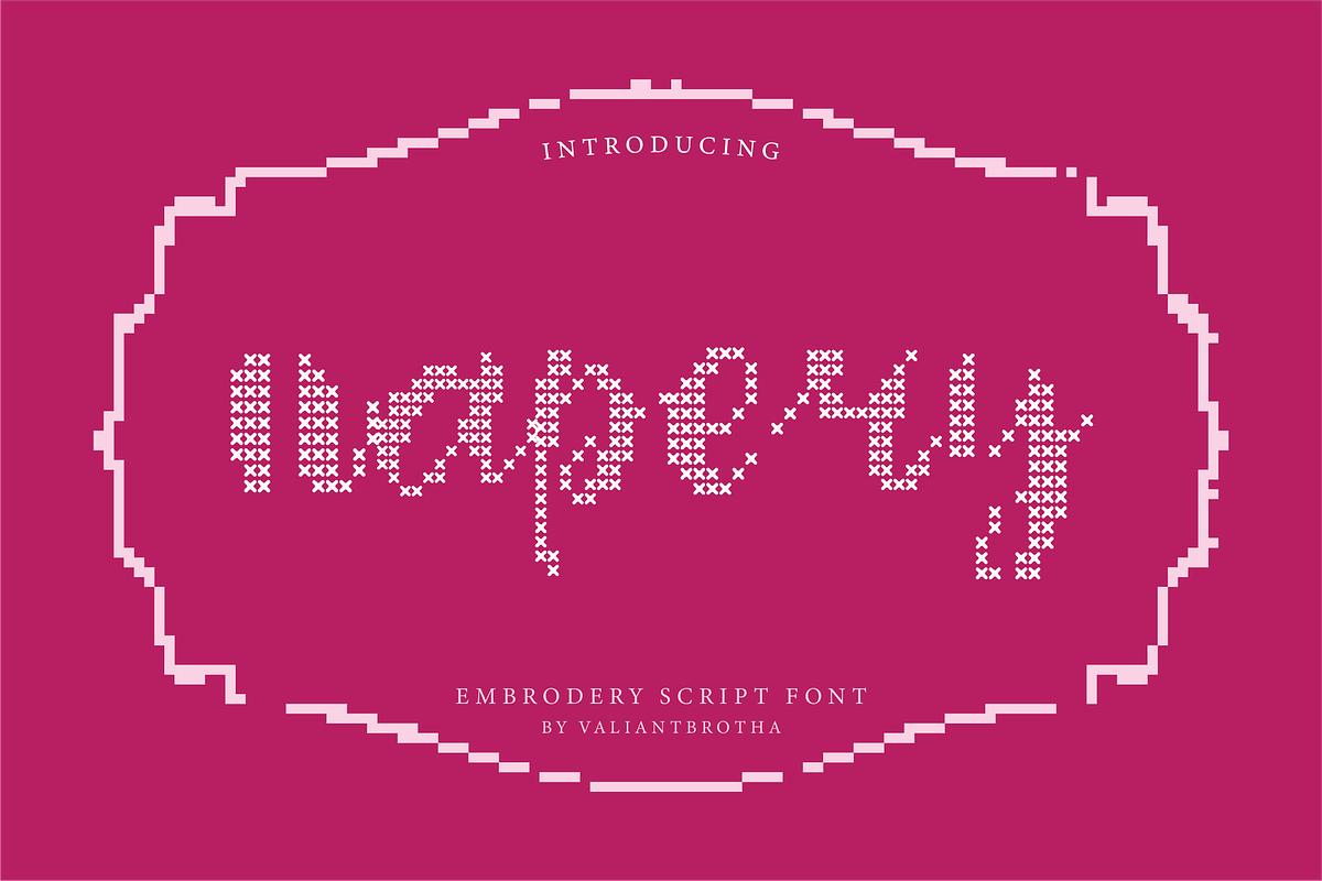 Napery | A Embroidery Scriot Font, a Handwritten Font by Berdansabersama (Photo 1 of 9)
