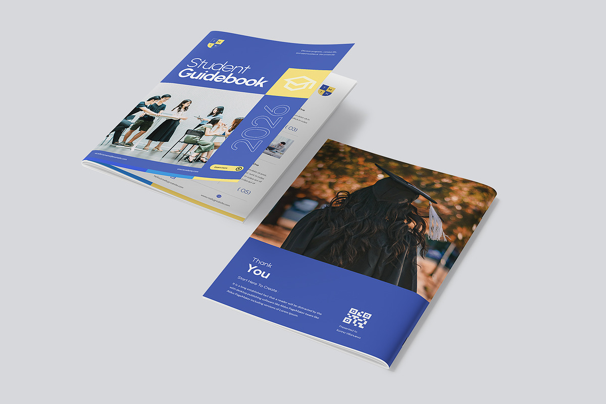 Project School Handbook Template, a Brochure Template by TMint Play (Photo 3 of 8)
