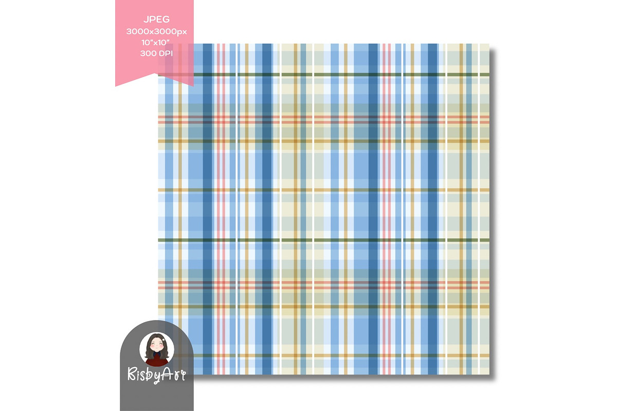 Christmas Plaid Seamless Pattern, a Pattern Graphic by KisbyArt (Photo 3 of 3)