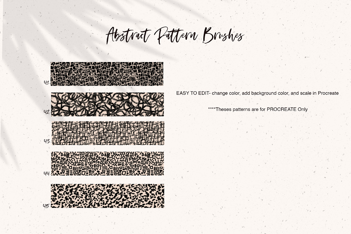 45 Procreate Pattern Brushes, a Brush Add-On by Sweet Fig (Photo 7 of 14)