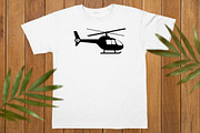 Helicopter Silhouette SVG, a Transportation Illustration by newminddesign (Thumbnail 8 of 10)