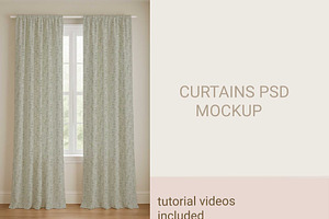 Curtains (DRAPES) Psd mockup