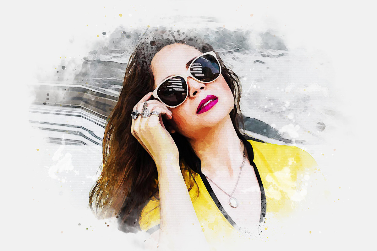 Realistic Watercolor Effect, an Action Add-On by liptouse (Photo 9 of 9)