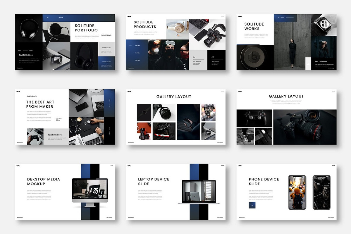 Solitude  – Business PowerPoint, a Presentation Template by Dens Creative Studio (Photo 4 of 6)