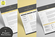 Clean Elegant MS Word Resume, a Resume Template by Rustype (Thumbnail 2 of 5)