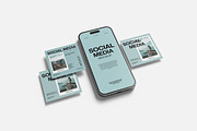Social Media Mockup, a Product Mockup by Indah (Thumbnail 2 of 6)