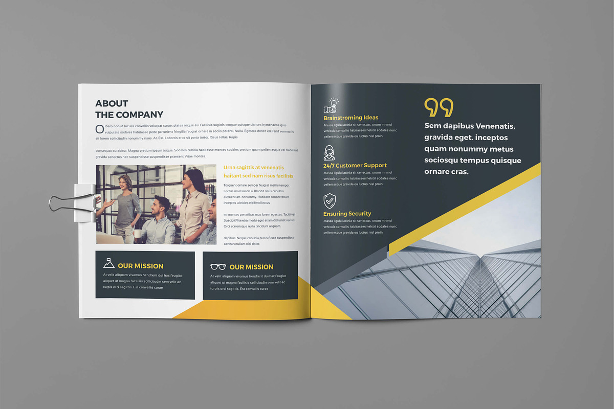 Company Profile Square, a Brochure Template by Divergent Studio (Photo 4 of 9)