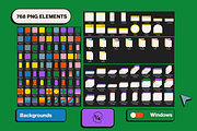 NEUBRUTALISM Elements + Templates, a Social Media Template by Headquarters (Thumbnail 2 of 6)