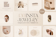 Jewelry Instagram Templates | CANVA, a Social Media Template by Wildnun Studio (Thumbnail 1 of 26)