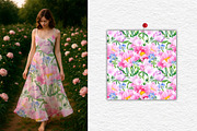 Watercolor Flower Garden Collection, an Illustration by SunnJaneArt (Thumbnail 7 of 14)