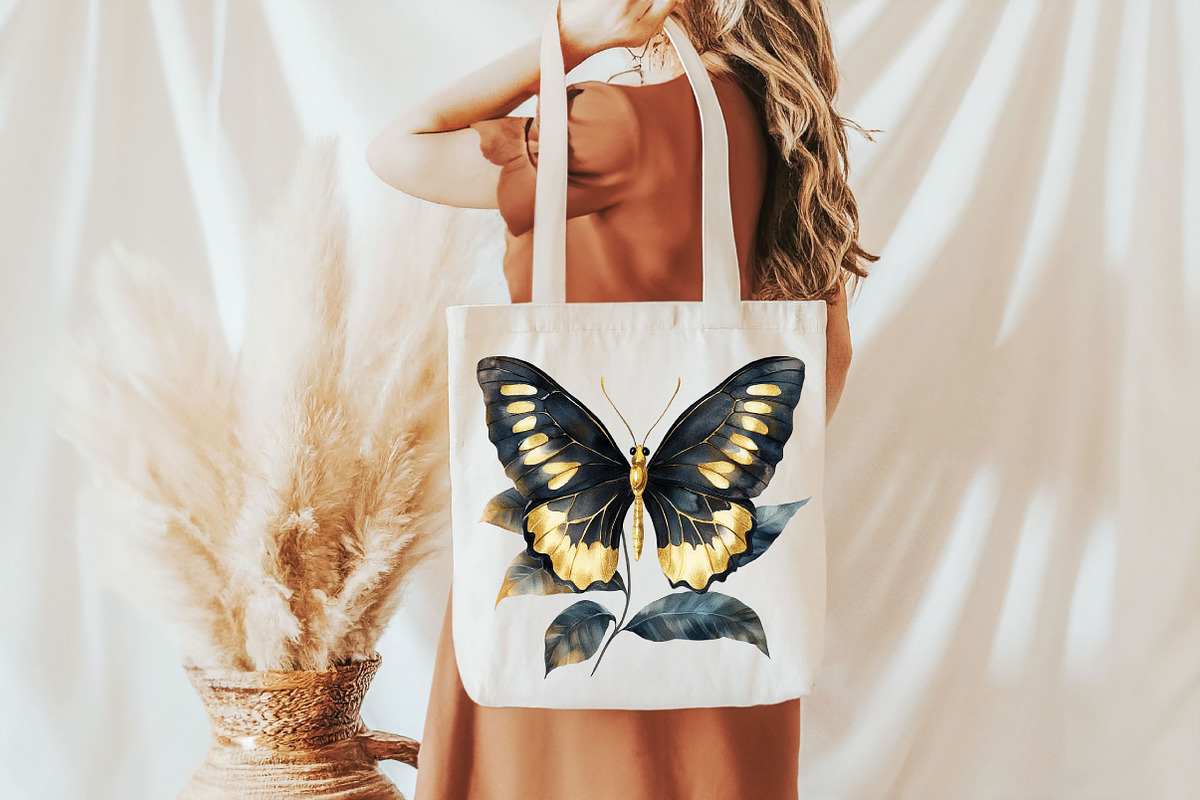 Black and Gold Tropical Clipart, an Illustration by Pixels.Craft (Photo 4 of 7)