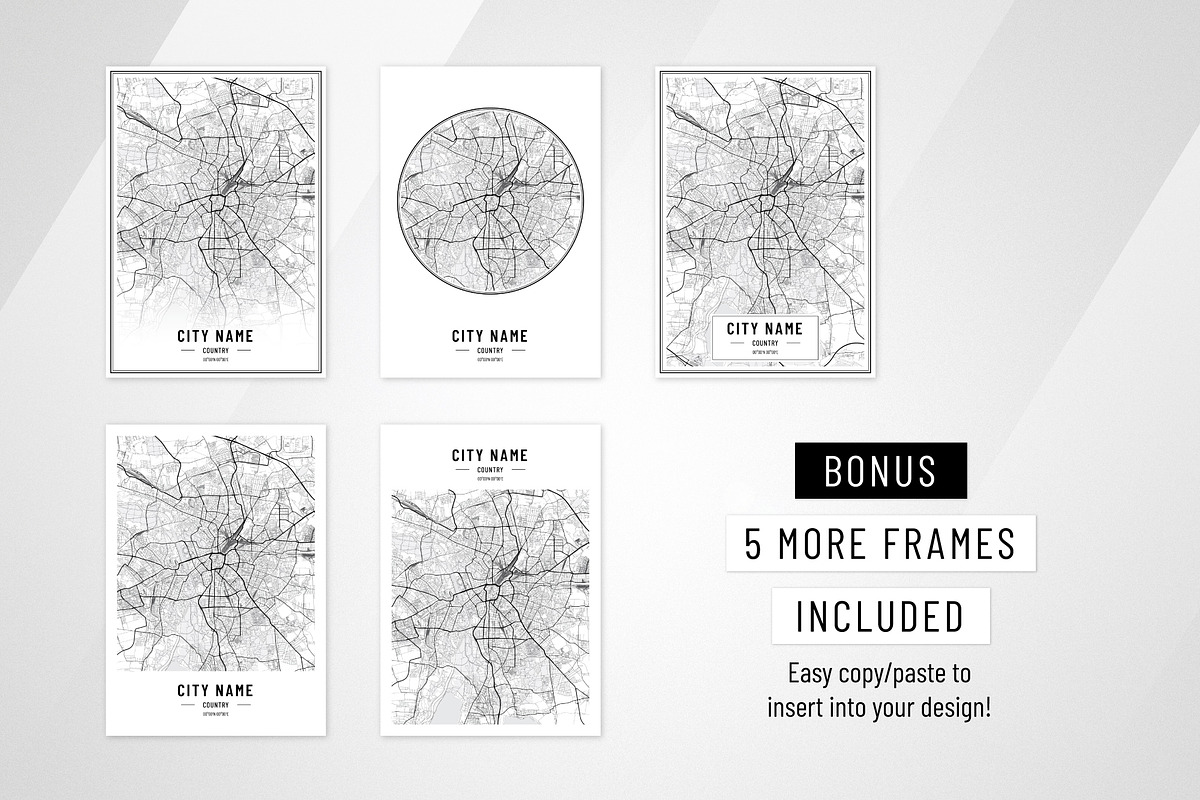 Germany City Street Maps - Print Art, an Illustration by AdrianDragne (Photo 9 of 10)