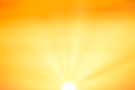 Sunset sky with yellow clouds, a Nature Photo by Vapi