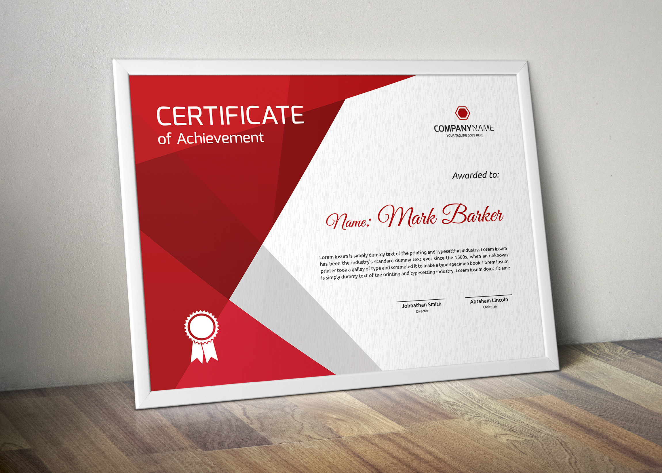 Certificate Word | PSD | AI, a Stationery Template by Curve Design