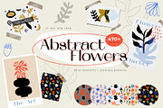 Abstract Floral clip arts & patterns, a Pattern Graphic by PixelAesthetic (Thumbnail 1 of 13)