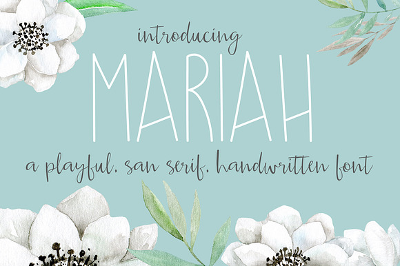 Mariah font preview 4
