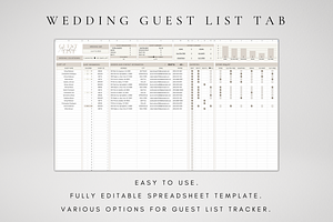 Wedding Guest List Tracker