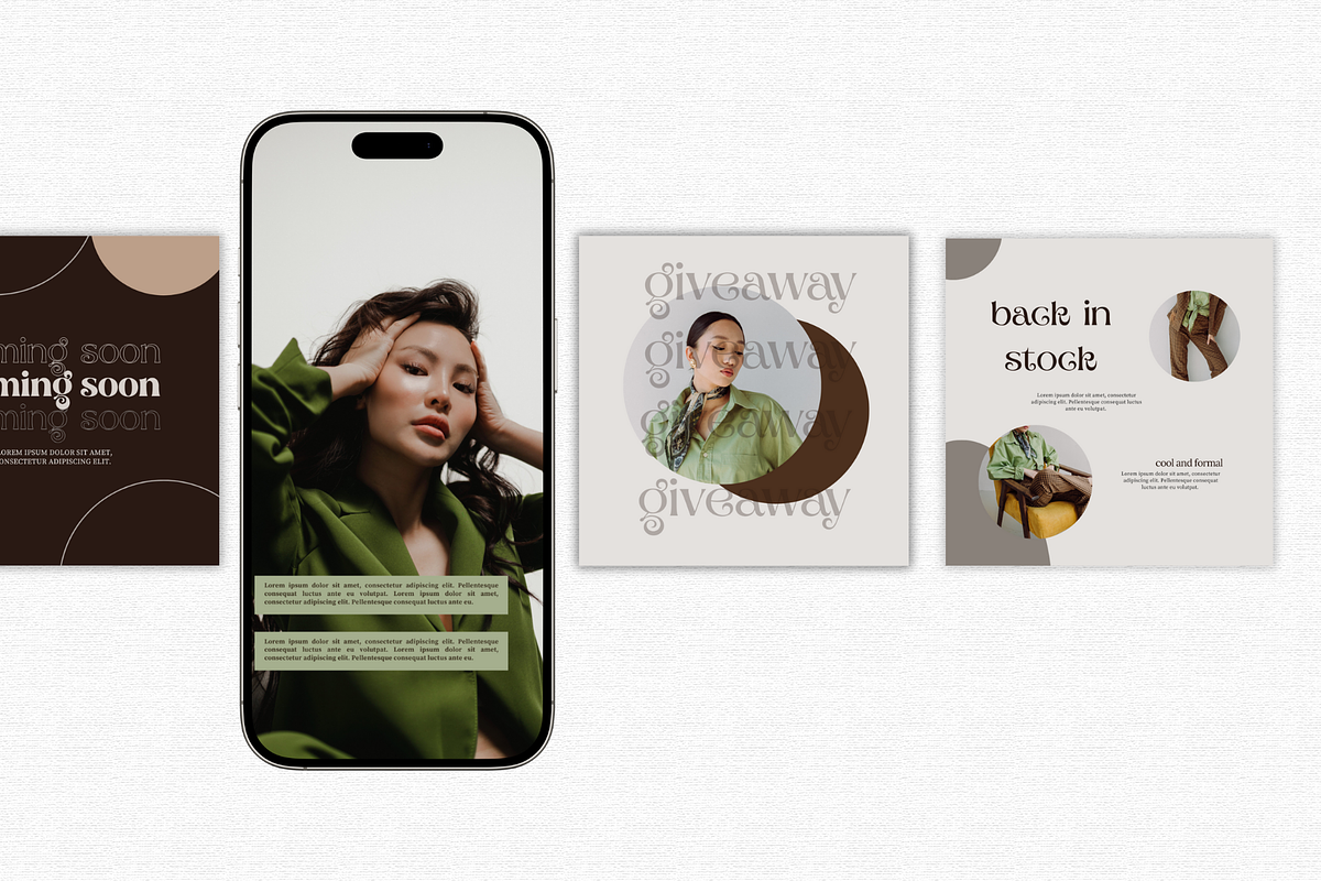 Editorial Fresh Instagram Templates, a Social Media Template by Lumisse Studio (Photo 3 of 10)