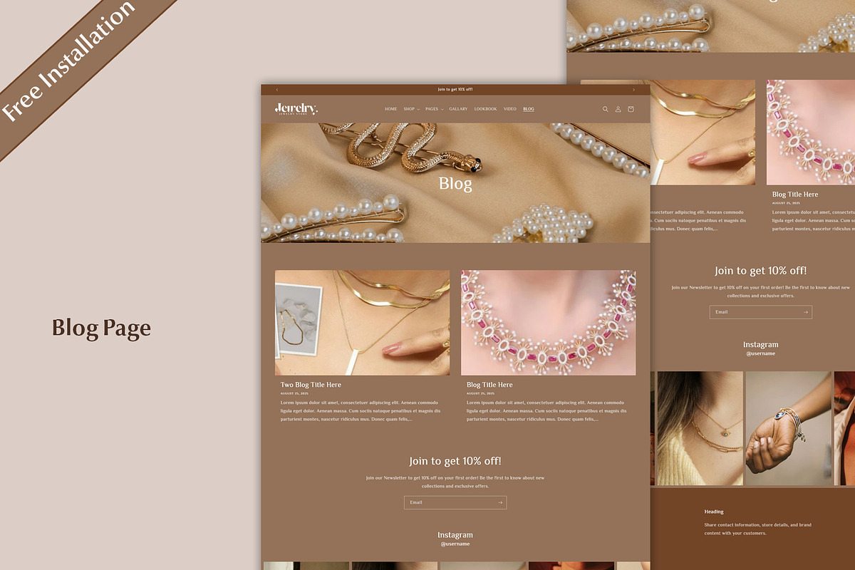 Jewelry Shopify Theme, a Shopify Template by QuickArtisan (Photo 10 of 13)